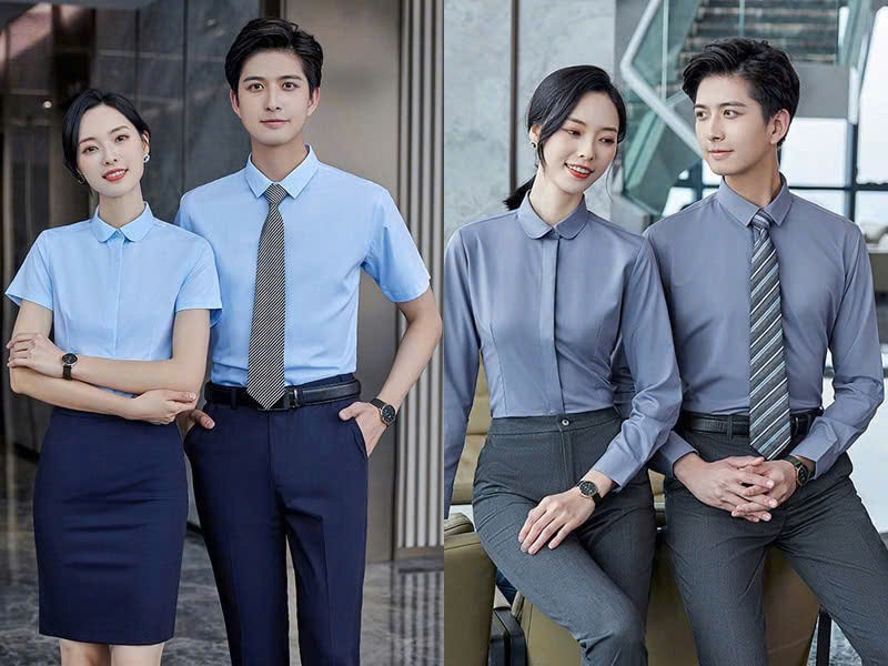 Áo sơ mi đồng phục Công Ty Thương Mại Hồng Hà